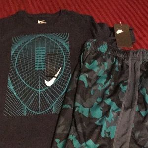 nike shorts set